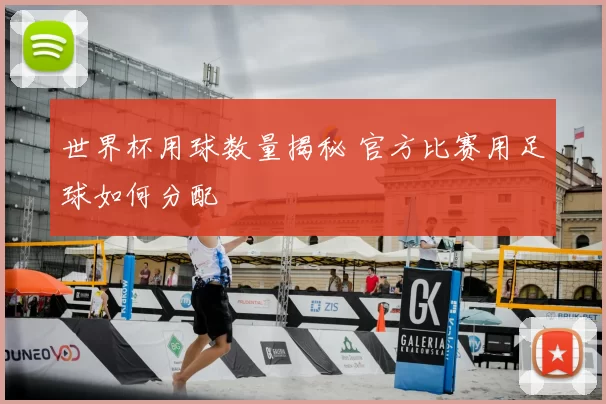 世界杯用球数量揭秘 官方比赛用足球如何分配